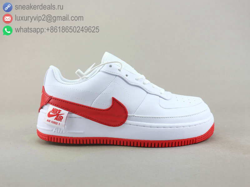 NIKE AIR FORCE 1 JESTER XX WHITE RED UNISEX SKATE SHOES